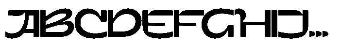 Terax Dimention Medium Expanded Font UPPERCASE