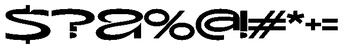 Terax Dimention Medium Ultra Expanded Font OTHER CHARS