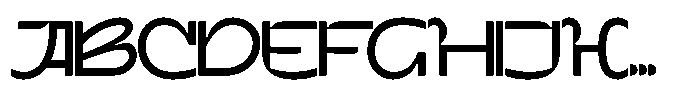 Terax Dimention Regular Font UPPERCASE