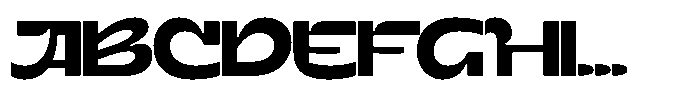 Terax Dimention Semi Bold Expanded Font UPPERCASE