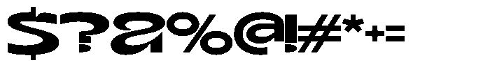 Terax Dimention Semi Bold Extra Expanded Font OTHER CHARS