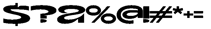 Terax Dimention Semi Bold Ultra Expanded Font OTHER CHARS
