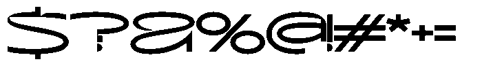 Terax Dimention Ultra Expanded Font OTHER CHARS