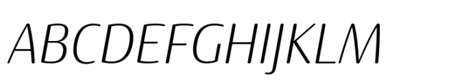 Terfens Gothic Condensed Light Italic Font UPPERCASE