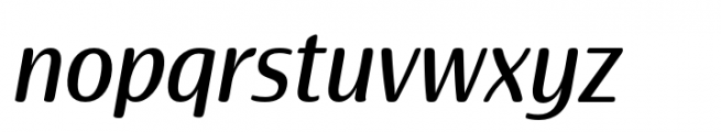 Terfens Gothic Condensed Medium Italic Font LOWERCASE