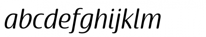 Terfens Gothic Condensed Regular Italic Font LOWERCASE
