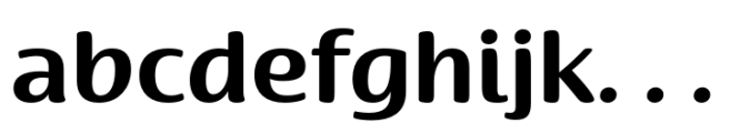 Terfens Gothic Extended Bold Font LOWERCASE
