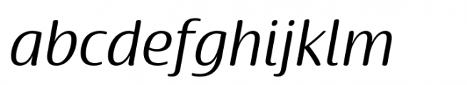 Terfens Gothic Extended Regular Italic Font LOWERCASE
