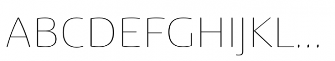Terfens Gothic Extended Thin Font UPPERCASE