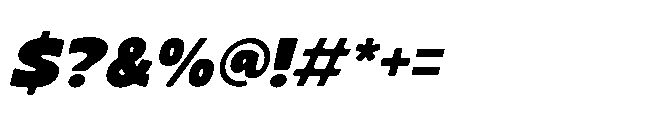 Terra House Italic Font OTHER CHARS