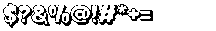Terrify 3 D Display Font OTHER CHARS