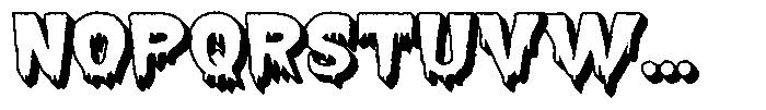 Terrify 3 D Display Font LOWERCASE