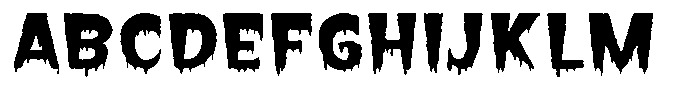 Terrify Display Font UPPERCASE