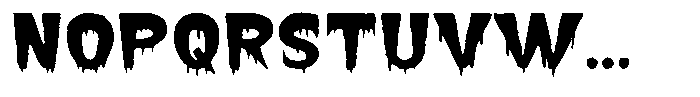 Terrify Display Font LOWERCASE