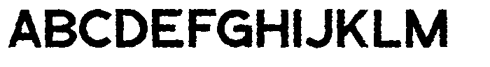 Terrify Rough Font UPPERCASE