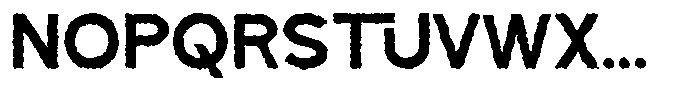 Terrify Rough Font UPPERCASE