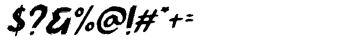 Terror Blade Font OTHER CHARS