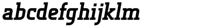 Tertre ExtraBold Italic Font LOWERCASE