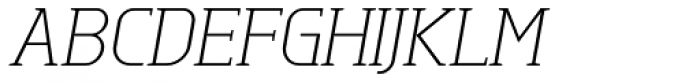 Tertre ExtraLight Italic Font UPPERCASE