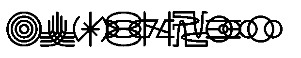 Tessera Black Font OTHER CHARS