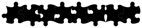 TessiePuzzlePieces Regular Font UPPERCASE