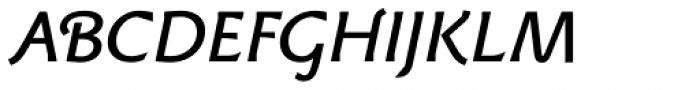 Tetraktys Regular Italic Font UPPERCASE