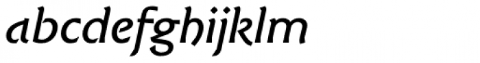 Tetraktys Regular Italic Font LOWERCASE