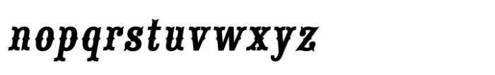 Tex Mex Fill Italic Font LOWERCASE