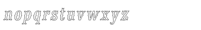 Tex Mex Fill Lines Italic Font LOWERCASE