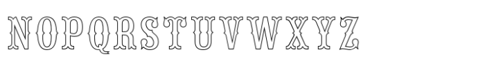 Tex Mex SC Fill Lines Regular Font UPPERCASE