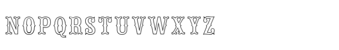 Tex Mex SC Fill Lines Regular Font LOWERCASE