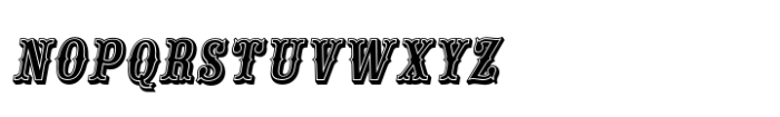 Tex Mex SC Inline Italic Font LOWERCASE