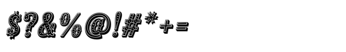 Tex Mex SC Salsa Italic Font OTHER CHARS