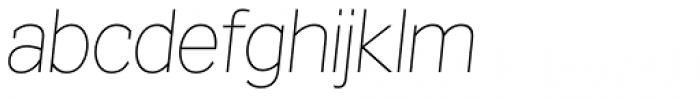 Texicali X Thin Italic Font LOWERCASE