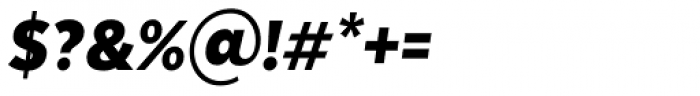 Texta Narrow Alt Black Italic Font OTHER CHARS
