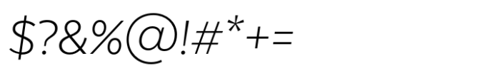 Texta Pro Light Italic Font OTHER CHARS