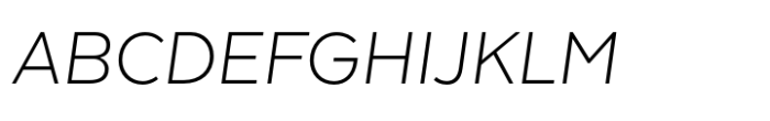 Texta Pro Light Italic Font UPPERCASE