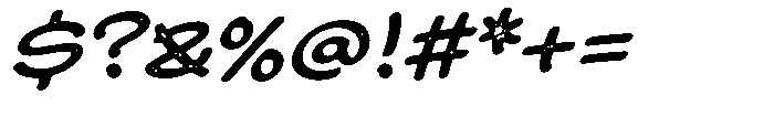 Textaus Regular Soft Eroded Font OTHER CHARS
