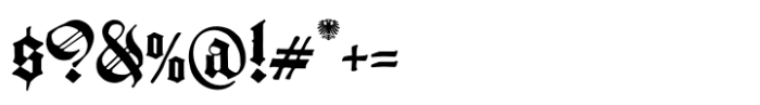 Textura Blackletter Font OTHER CHARS