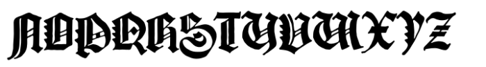 Textura Blackletter Font UPPERCASE