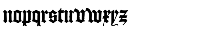 Textura Blackletter Font LOWERCASE