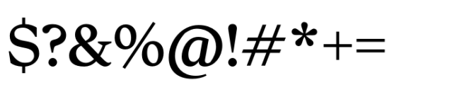 Textworthy Serif Medium Font OTHER CHARS