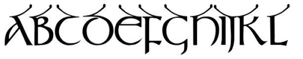 Teyrnon Font UPPERCASE