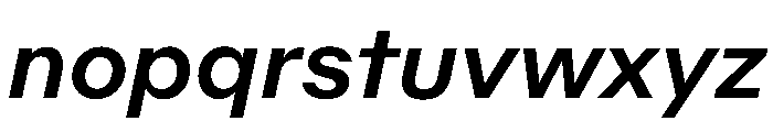 Telas MediumItalic Font LOWERCASE