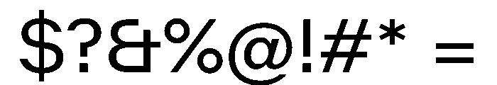 Telas Regular Font OTHER CHARS