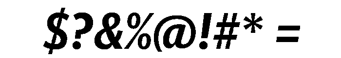 Telesans Agate Bold Italic Font OTHER CHARS