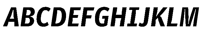 Telesans Agate Bold Italic Font UPPERCASE