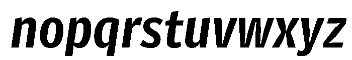 Telesans Agate Bold Italic Font LOWERCASE