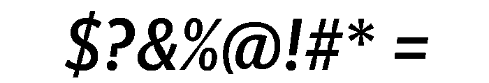 Telesans Agate Medium Italic Font OTHER CHARS