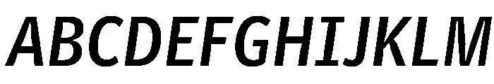 Telesans Agate Medium Italic Font UPPERCASE